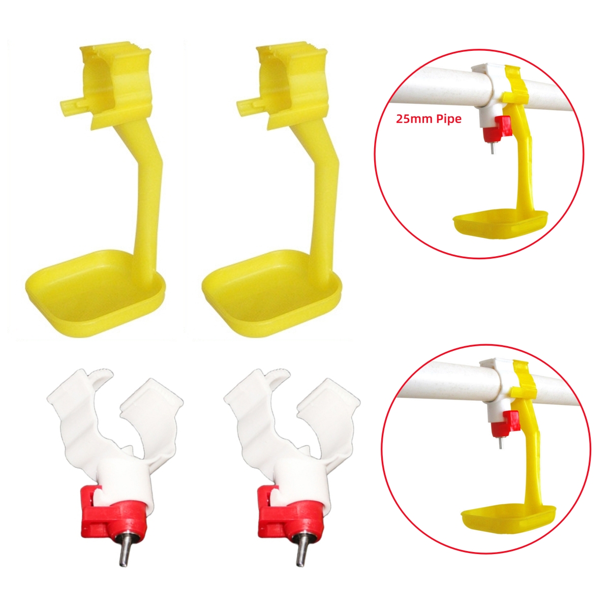 Chicken Nipple Drinker - 40 szt. karmników wiszących dla kur