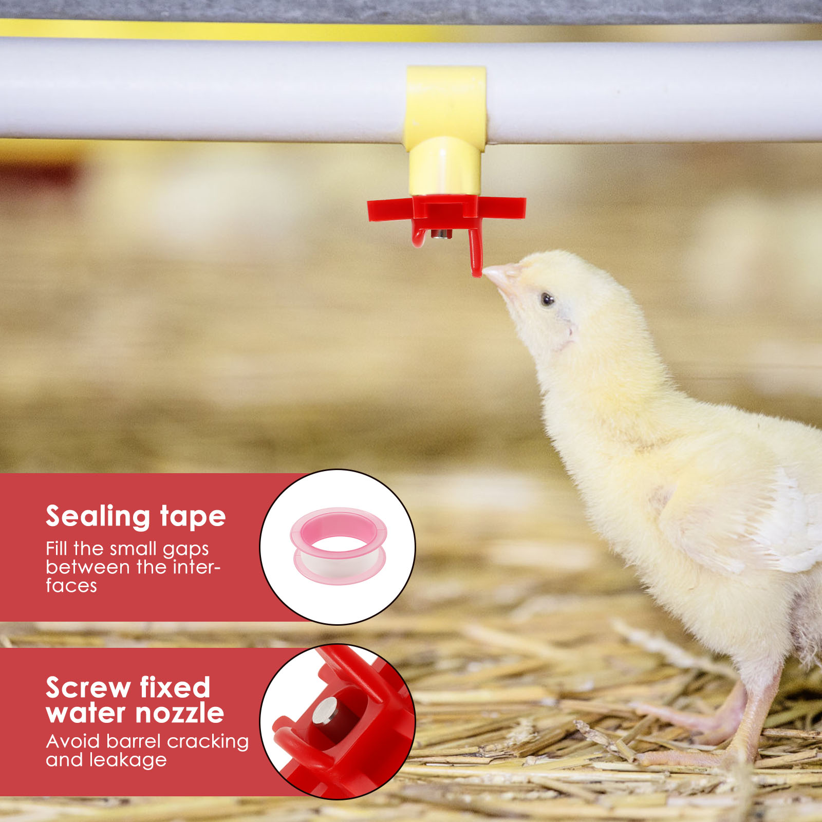 30 sztuk poidło dla kurczaków  – Chicken Nipple Drinker recenzja i cena