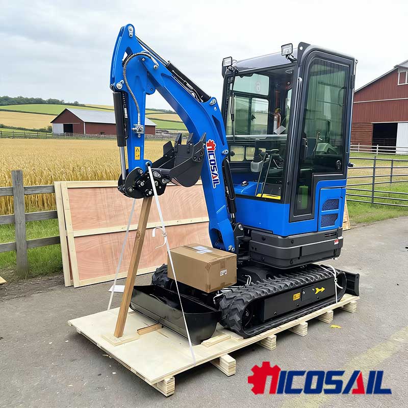 Mini koparka 2-tonowa OKW20–36 – Farming Jobs recenzja i cena