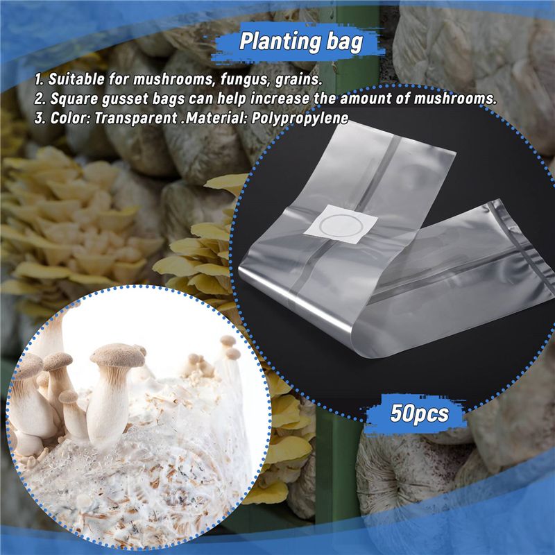 50 szt. Worek do uprawy grzybó – Mushroom Spawn Bag recenzja i cena