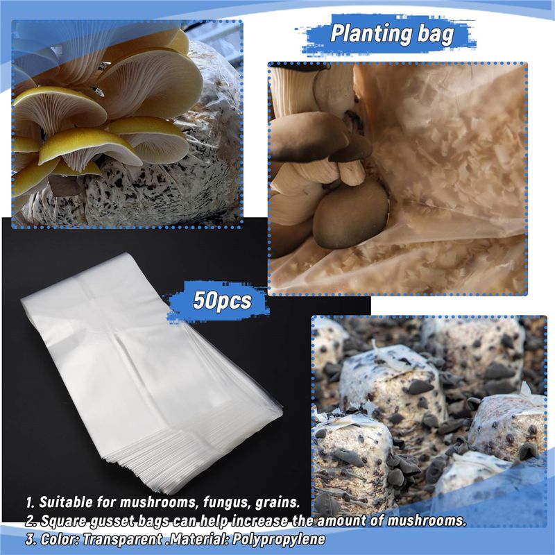 ABSJ-50 szt. 25x50 cm PVC Wore – Mushroom Spawn Bag recenzja i cena